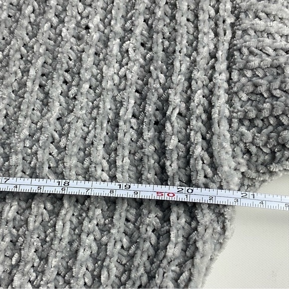 Aeropostale Sweater Womens Medium Gray Scoop Neck Long Sleeve Lightweight Ladies - Picture 5 of 8